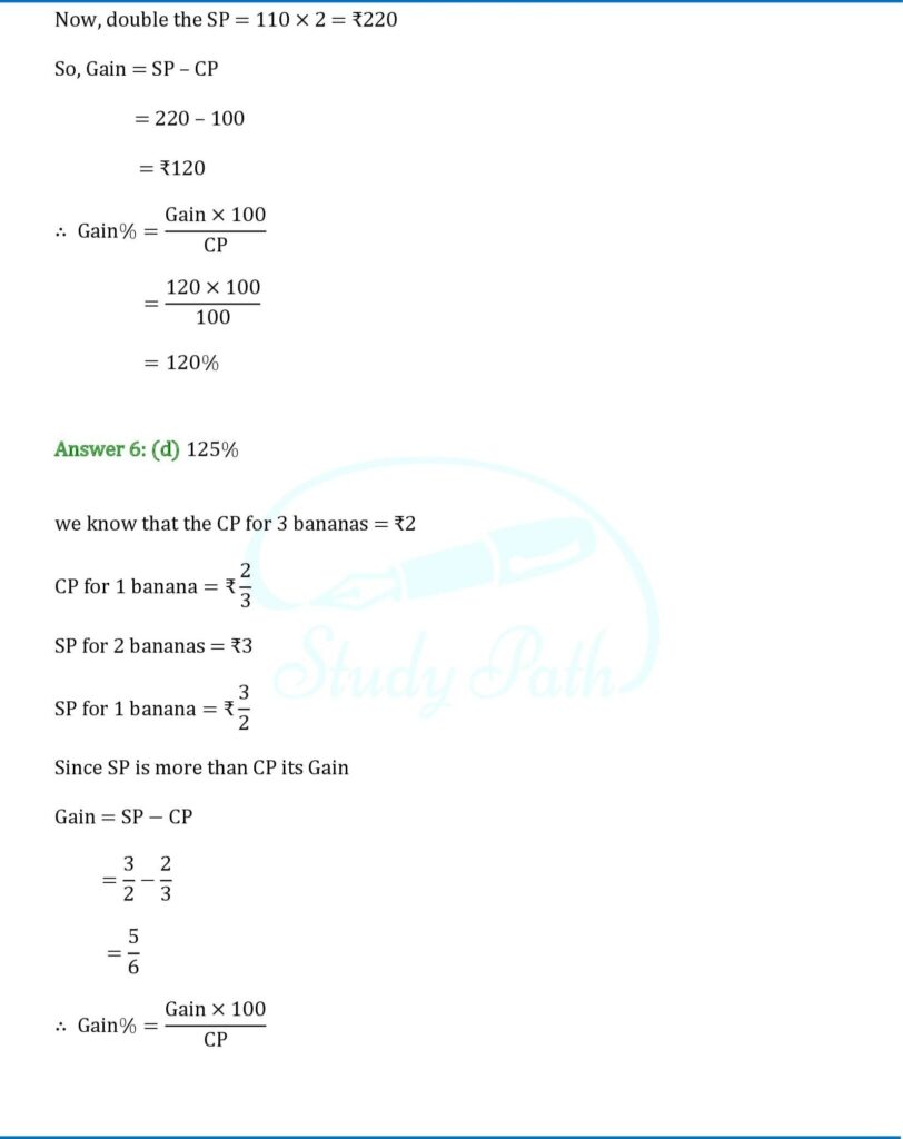 RS Aggarwal Class 8 Exercise 10D Solutions 3