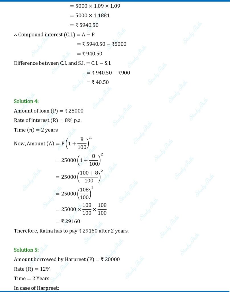 RS Aggarwal Class 8 Exercise 11A Solutions 3