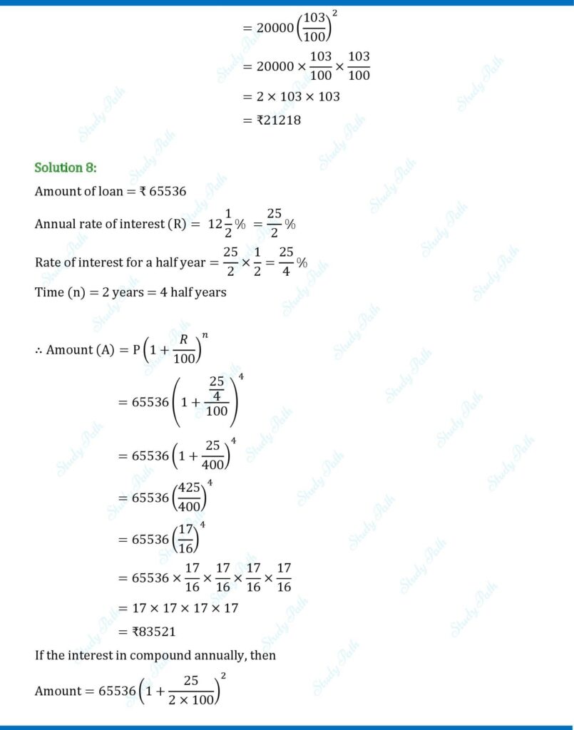 RS Aggarwal Class 8 Exercise 11C Solutions 6