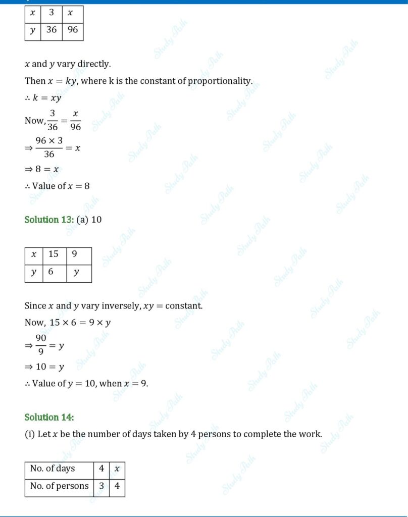 RS Aggarwal Class 8 Test Paper 12 Solutions 6