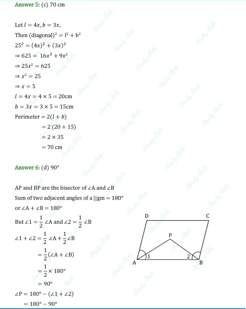 RS Aggarwal Class 8 Exercise 16B Solutions 2