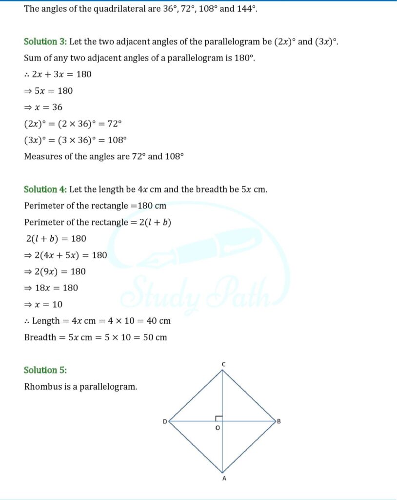 RS Aggarwal Solutions Class 8 Chapter 17 Test Paper 2
