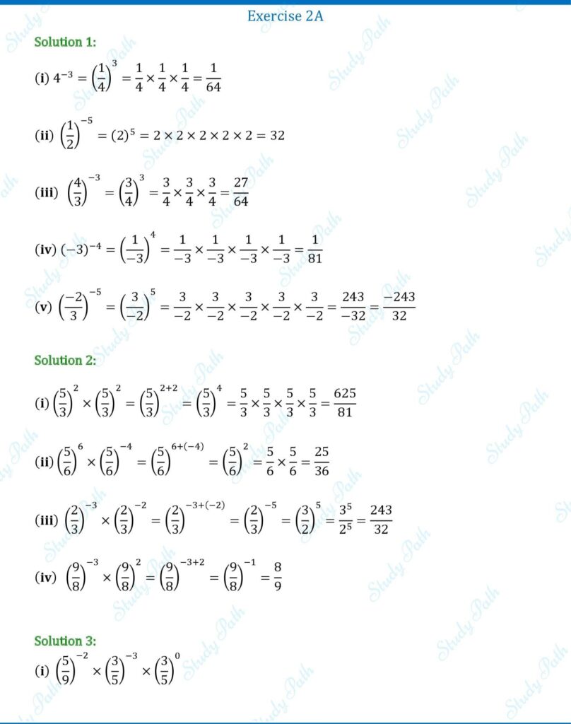 RS Aggarwal Class 8 Exercise 2A Solutions 1