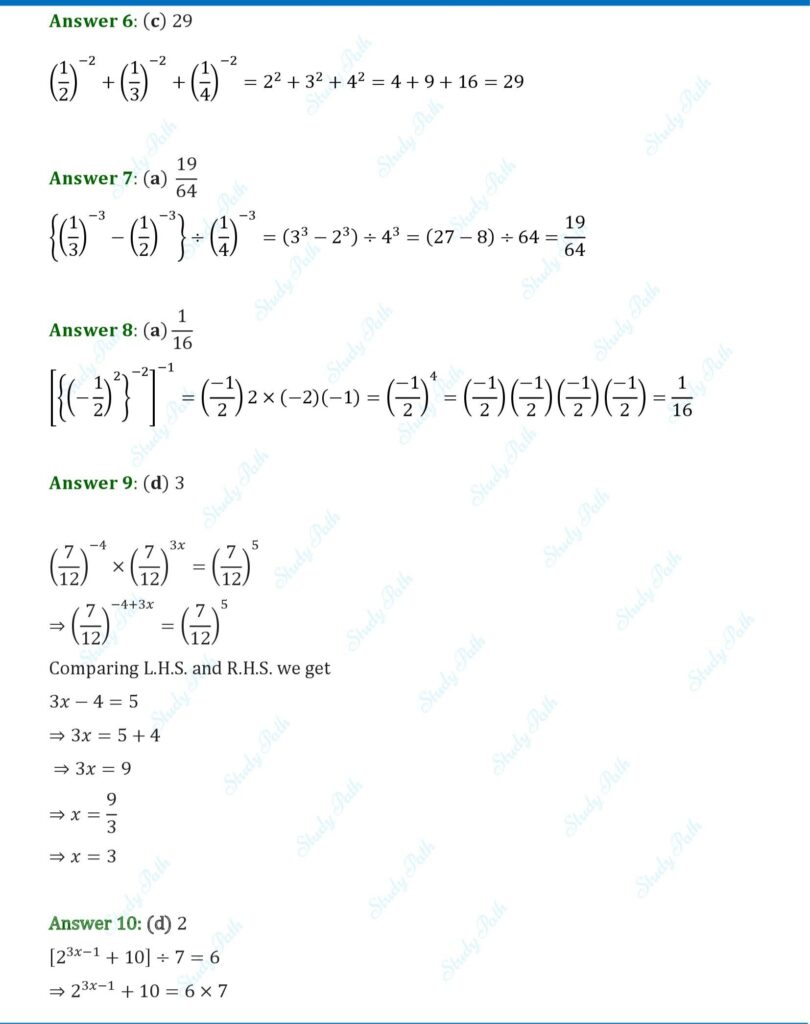 RS Aggarwal Class 8 Exercise 2C Solutions 2
