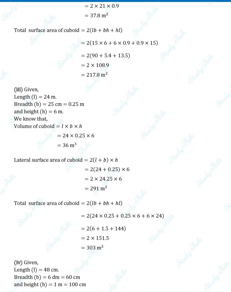 RS Aggarwal Class 8 Exercise 20A Solutions 2
