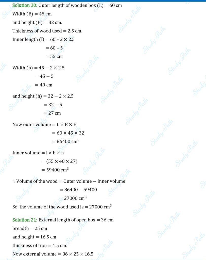 RS Aggarwal Class 8 Exercise 20A Solutions 11