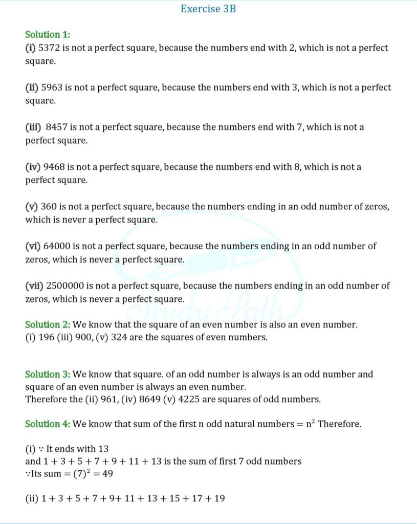 RS Aggarwal Class 8 Exercise 3B Solutions 1