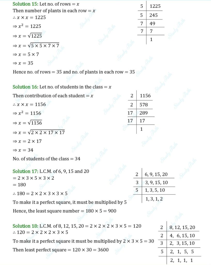 RS Aggarwal Class 8 Exercise 3D Solutions 5