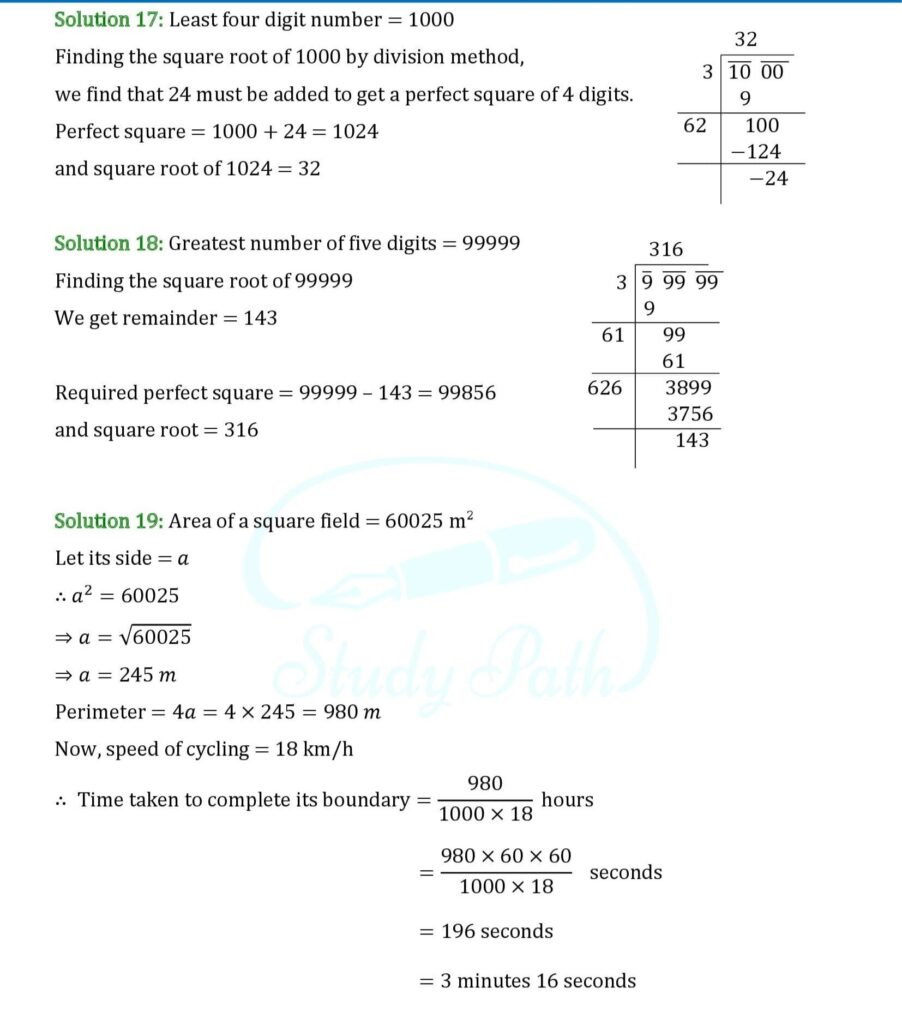 RS Aggarwal Class 8 Exercise 3E Solutions 6