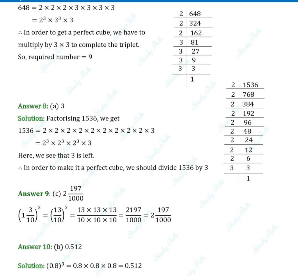 RS Aggarwal Class 8 Exercise 4D Solutions 3