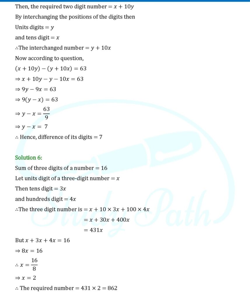 RS Aggarwal Class 8 Exercise 5A Solutions 4