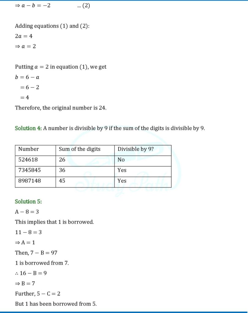 RS Aggarwal Class 8 Test Paper 4 Solutions 2