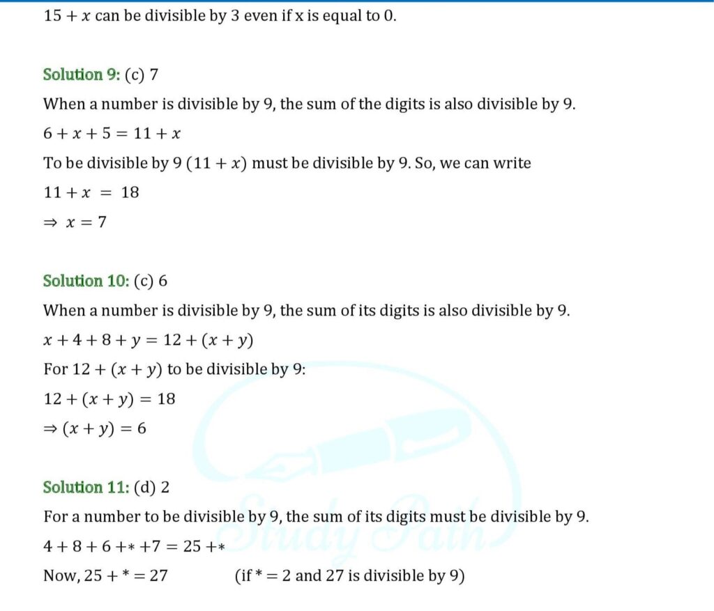 RS Aggarwal Class 8 Test Paper 4 Solutions 4