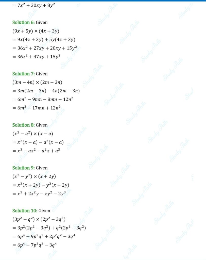 RS Aggarwal Class 8 Exercise 6B Solutions 2