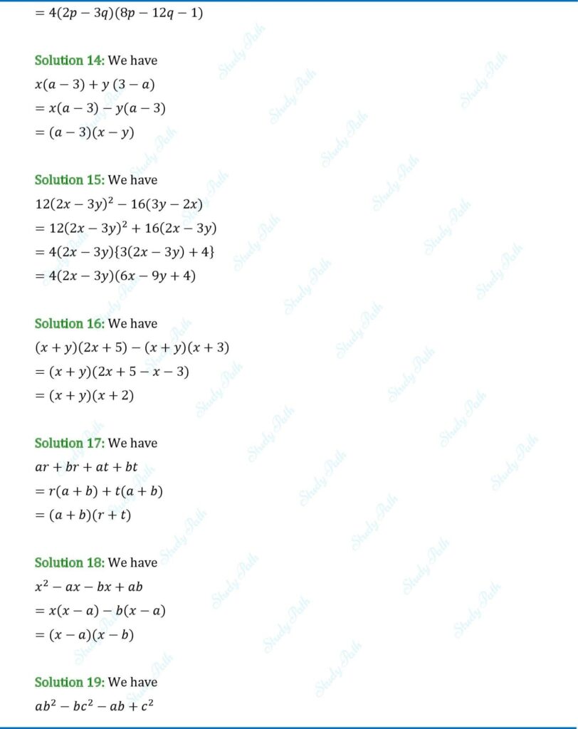 RS Aggarwal Class 8 Exercise 7A Solutions 4