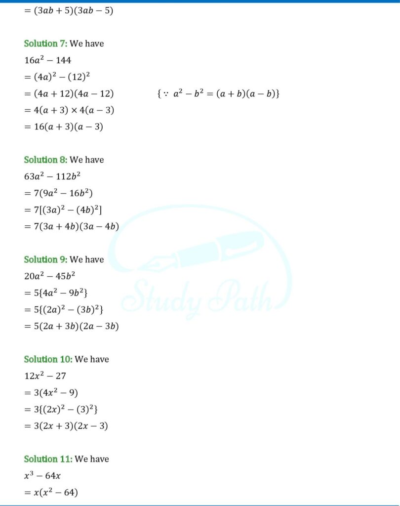 RS Aggarwal Class 8 Exercise 7B Solutions 2