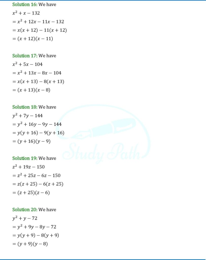 RS Aggarwal Class 8 Exercise 7D Solutions 4