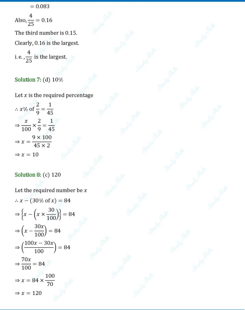 RS Aggarwal Class 8 Chapter 9 Solutions – Direct and Inverse Proportions 3