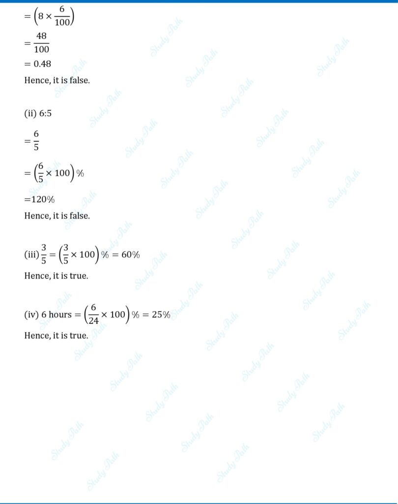 RS Aggarwal Class 8 Chapter 9 Solutions – Direct and Inverse Proportions 7