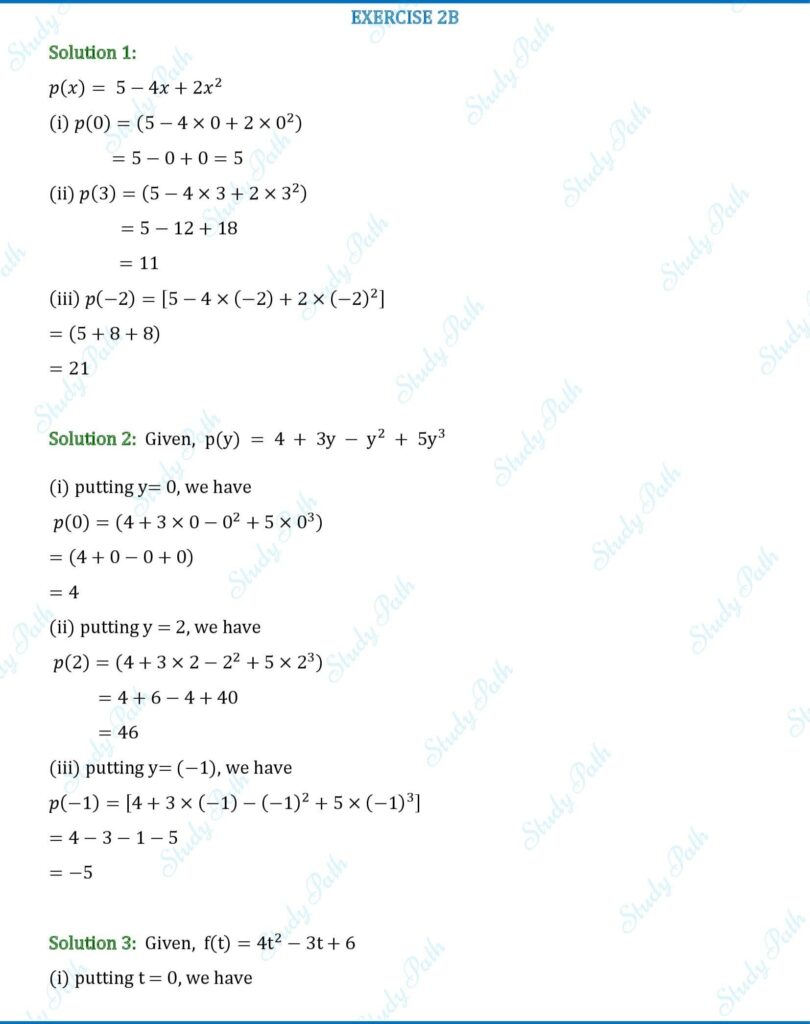 RS Aggarwal Class 9 Exercise 2B Solutions 1