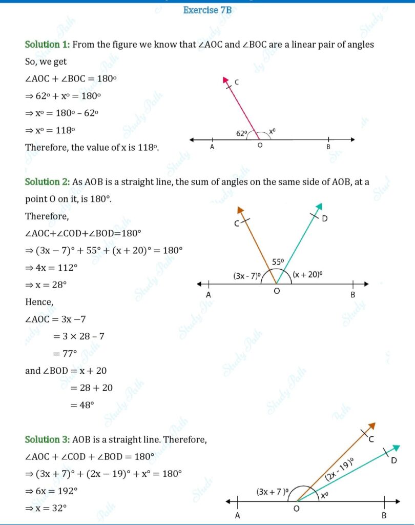 RS Aggarwal Class 9 Exercise 7B Solutions 1