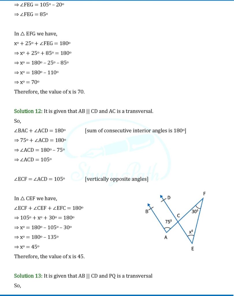 RS Aggarwal Class 9 Exercise 7C Solutions 9