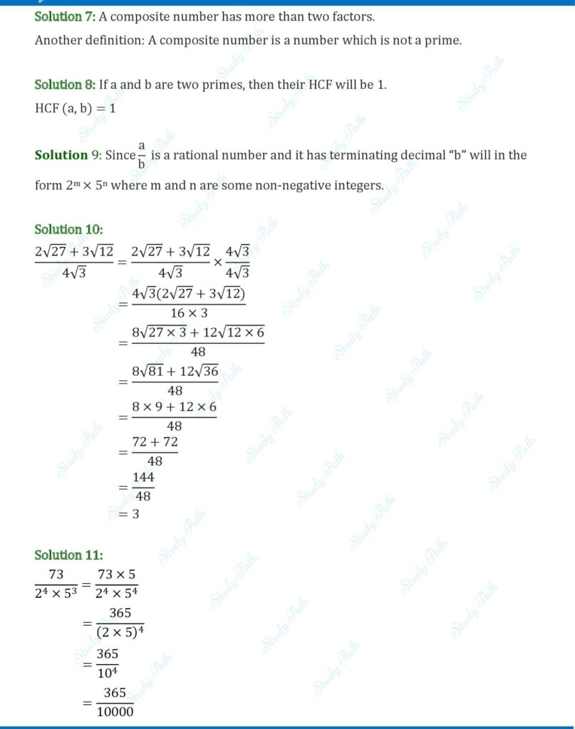 RS Aggarwal Class 10 Exercise 1E Solutions 2