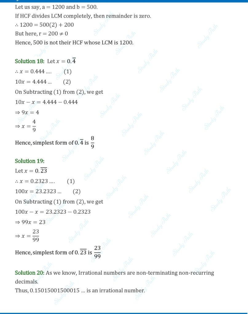 RS Aggarwal Class 10 Exercise 1E Solutions 4