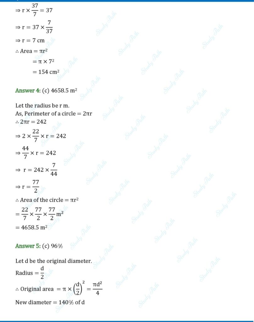 RS Aggarwal Class 10 Chapter 16 MCQ Solutions 2
