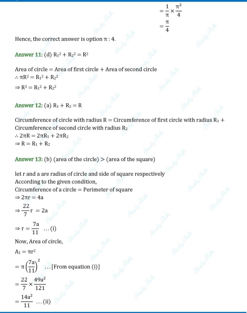 RS Aggarwal Class 10 Chapter 16 MCQ Solutions 6