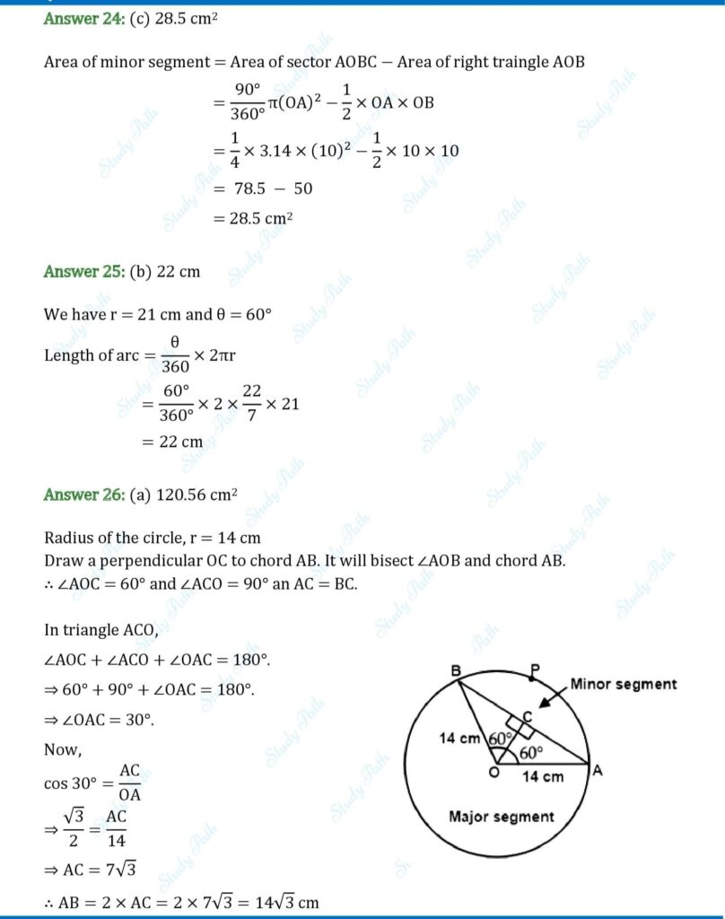 RS Aggarwal Class 10 Chapter 16 MCQ Solutions 11