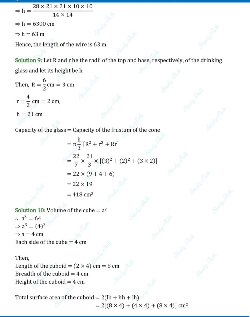 RS Aggarwal Class 10 Chapter 17 Test Yourself Solutions 5