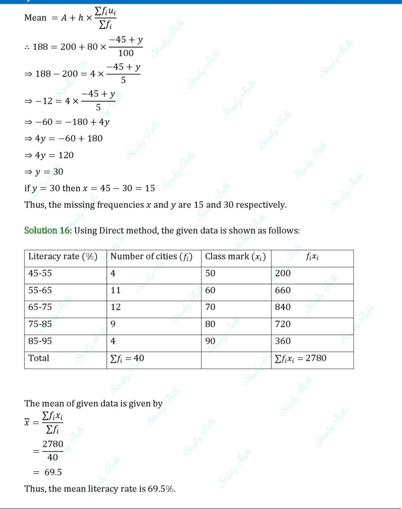 RS Aggarwal Class 10 Exercise 18A Solutions 12