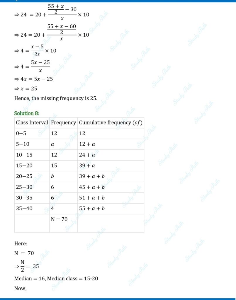 RS Aggarwal Class 10 Exercise 18B Solutions 8