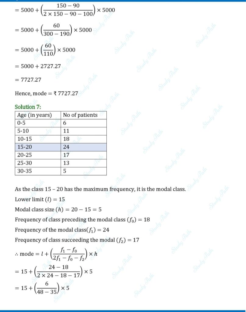 RS Aggarwal Class 10 Exercise 18C Solutions 5