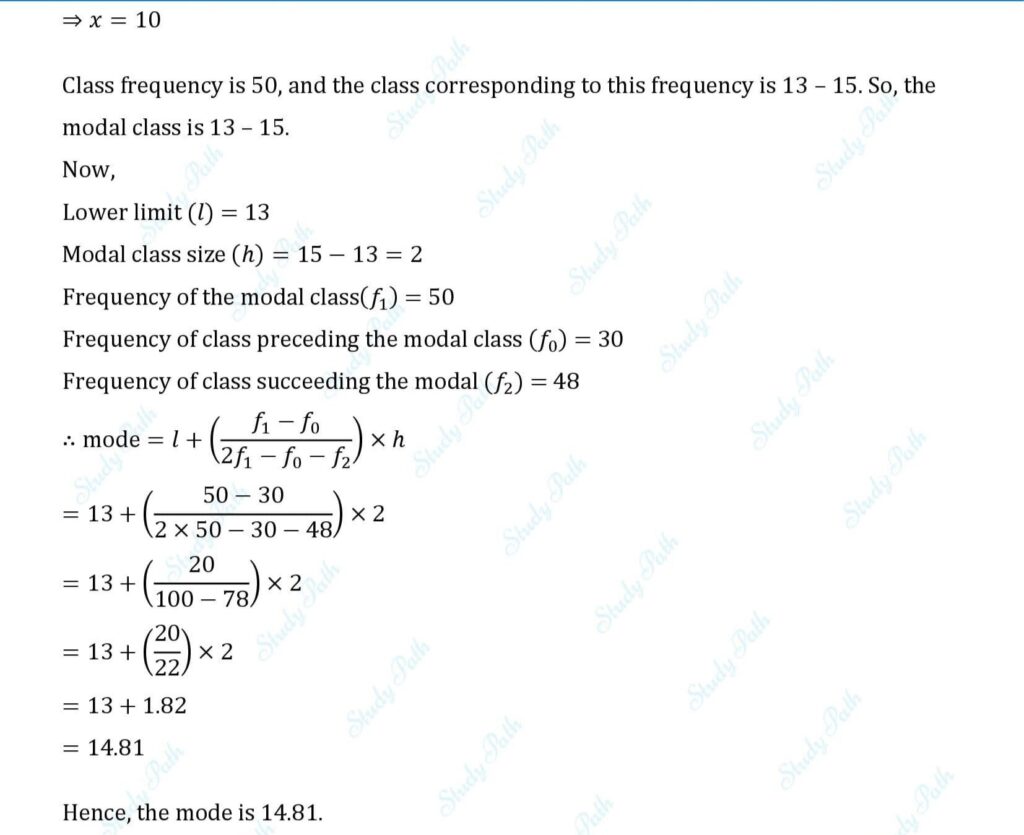 RS Aggarwal Class 10 Exercise 18C Solutions 8
