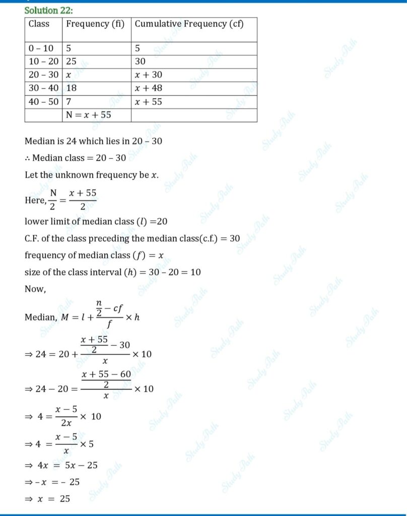 RS Aggarwal Class 10 Exercise 18F Solutions 9