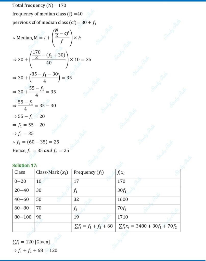 RS Aggarwal Class 10 Chapter 18 Test Yourself Solutions 9
