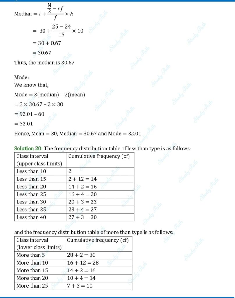 RS Aggarwal Class 10 Chapter 18 Test Yourself Solutions 12