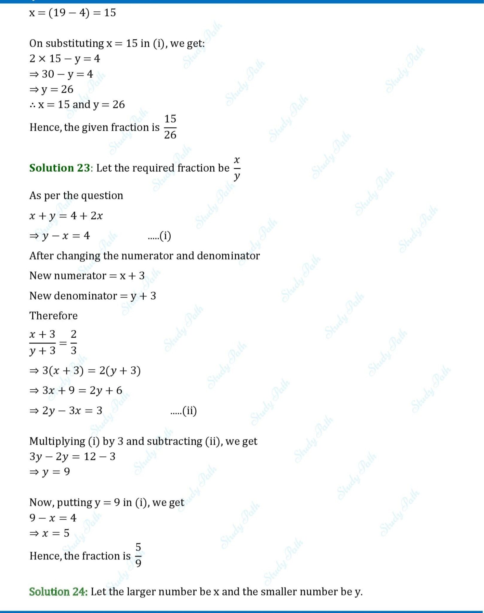 RS Aggarwal Class 10 Solution Exercise 3E RS Aggarwal Solutions