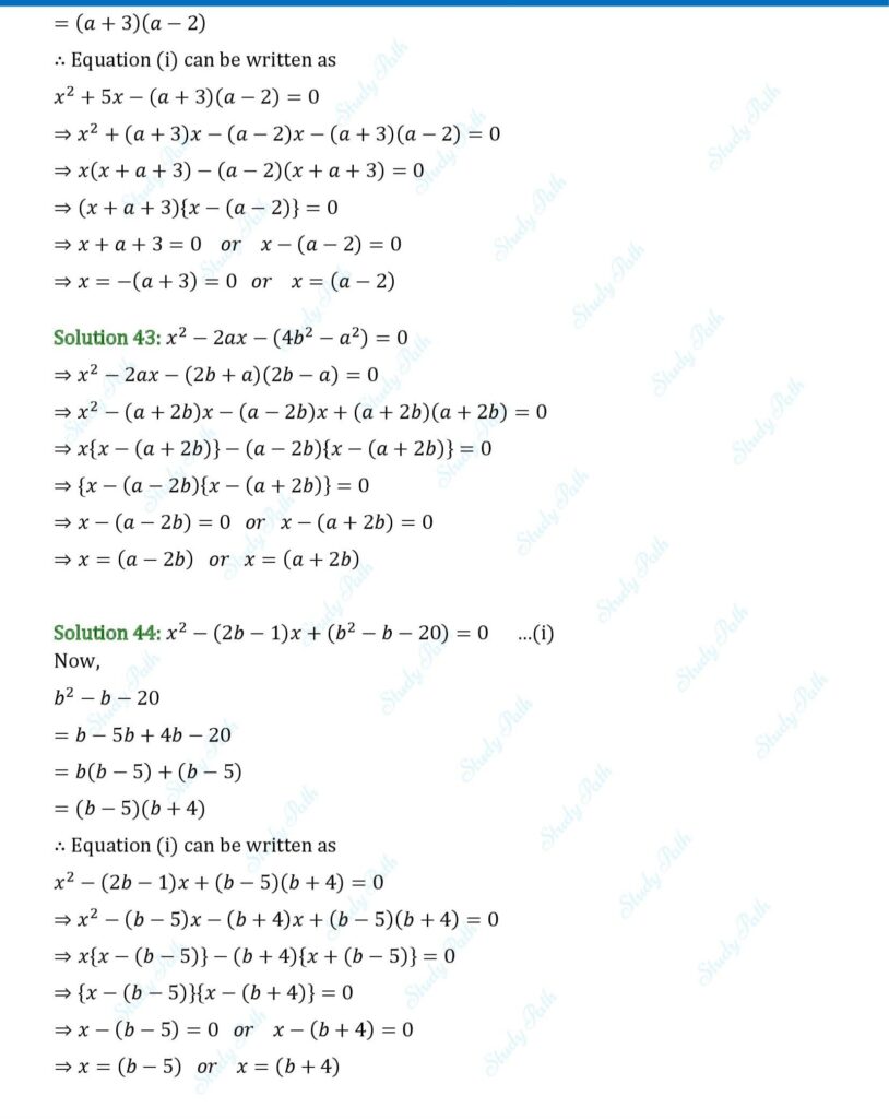 RS Aggarwal Class 10 Exercise 4A Solutions 15