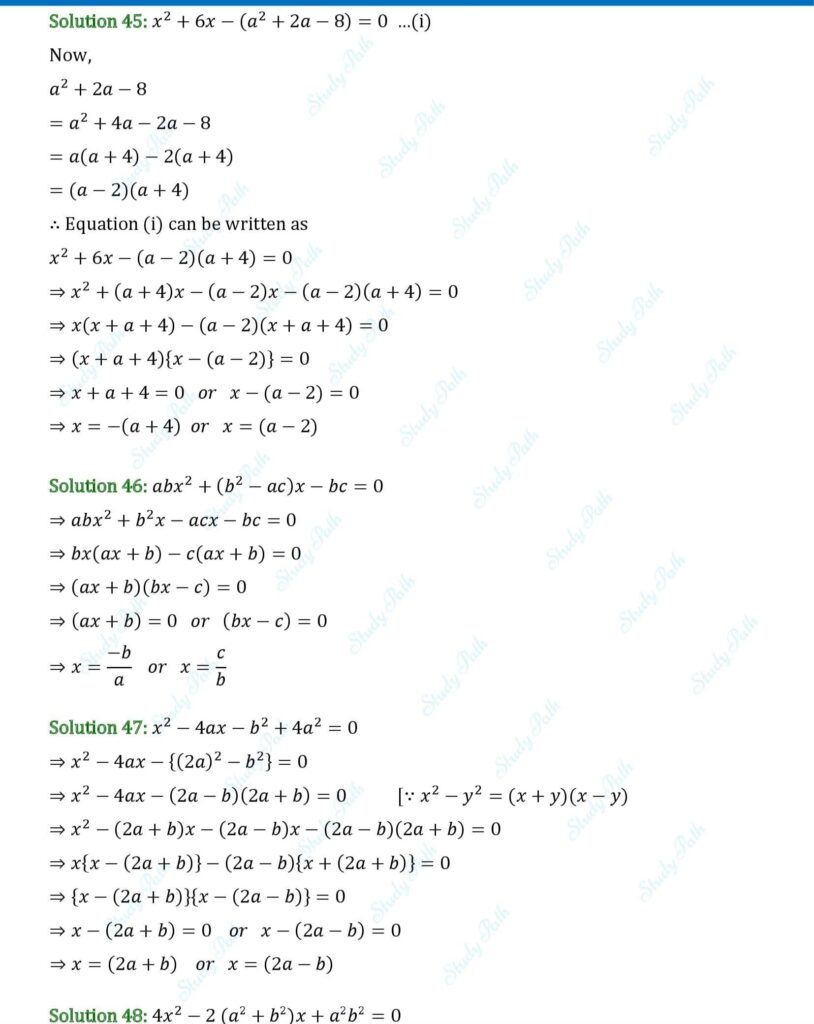 RS Aggarwal Class 10 Exercise 4A Solutions 16
