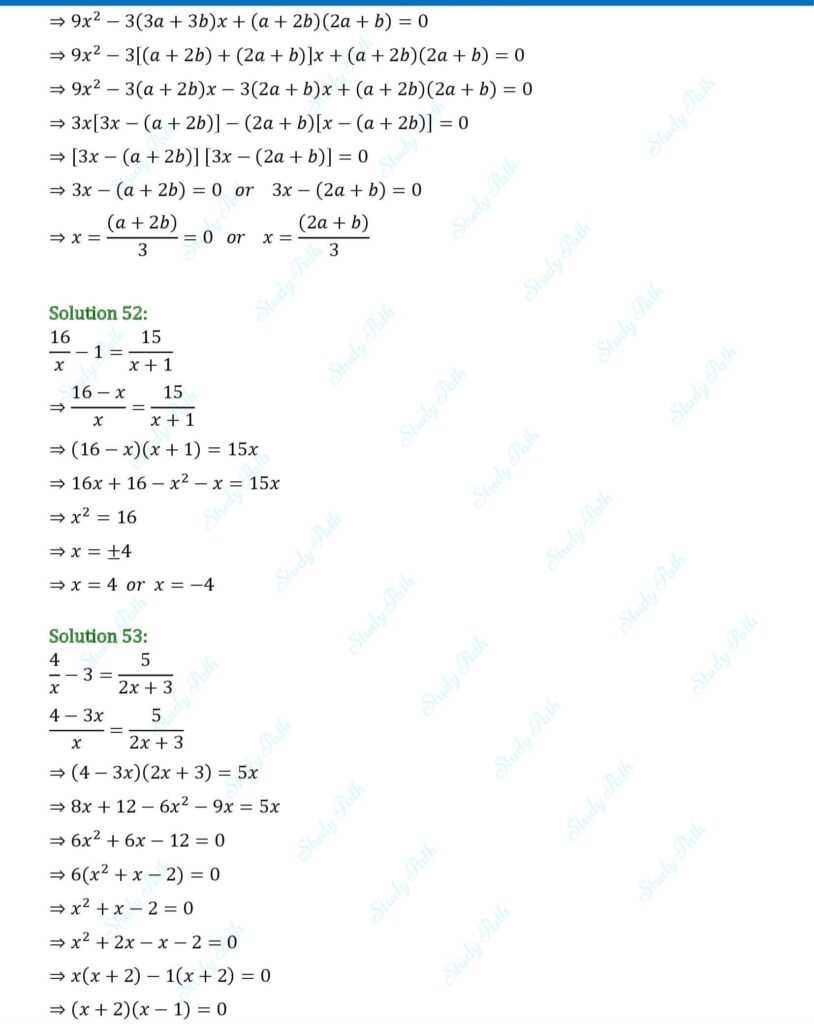 RS Aggarwal Class 10 Exercise 4A Solutions 18
