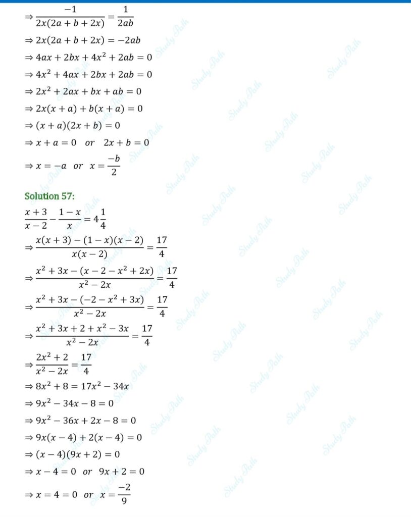 RS Aggarwal Class 10 Exercise 4A Solutions 21
