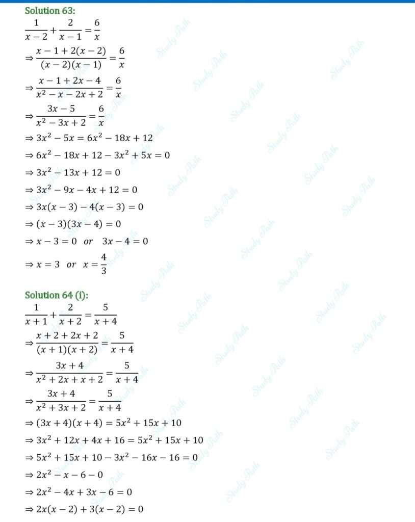 RS Aggarwal Class 10 Exercise 4A Solutions 26