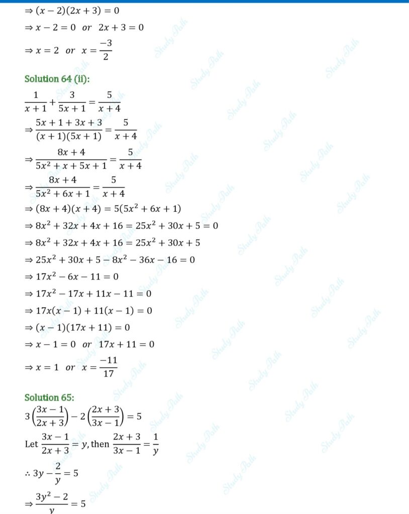 RS Aggarwal Class 10 Exercise 4A Solutions 27