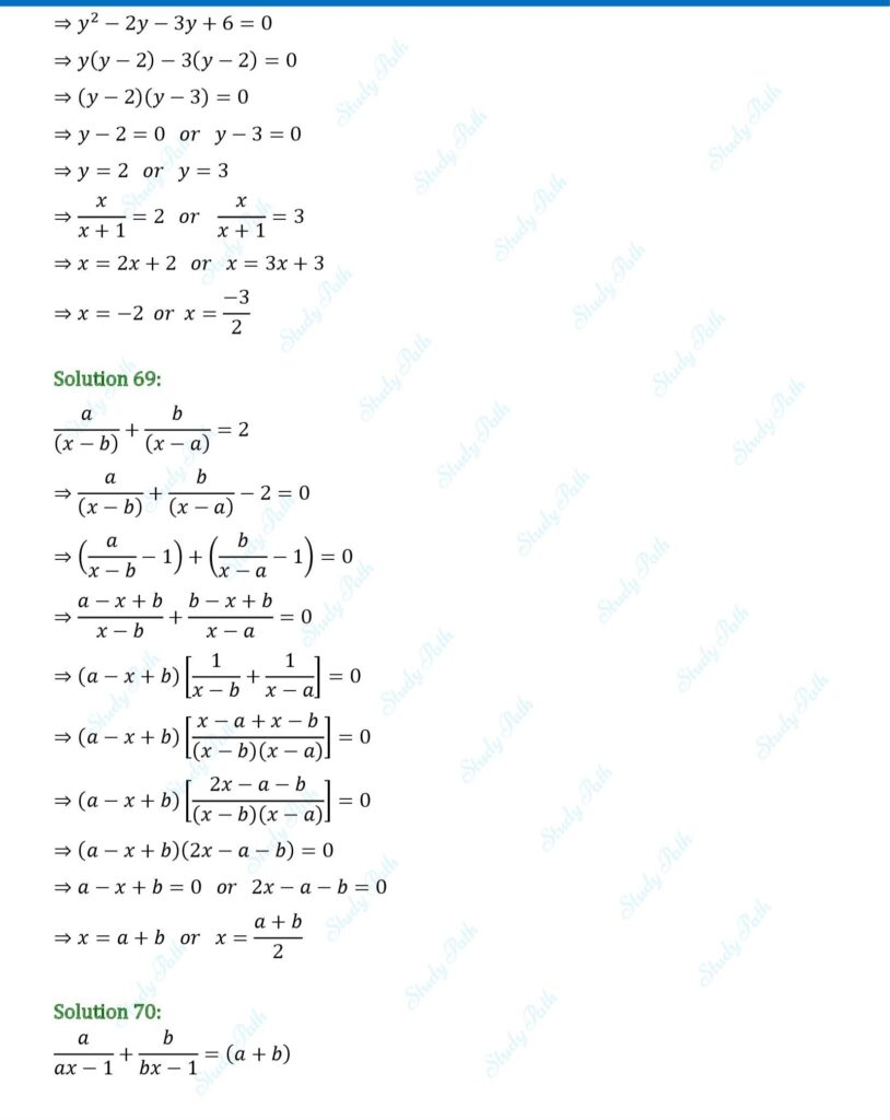 RS Aggarwal Class 10 Exercise 4A Solutions 30