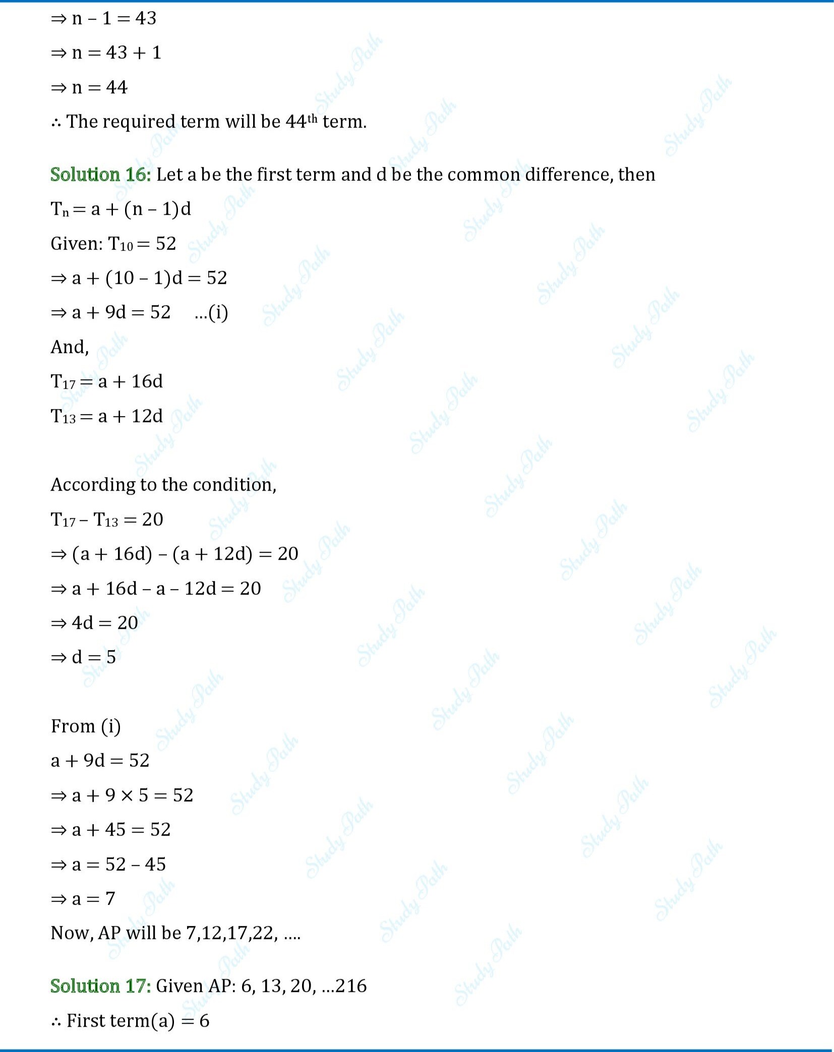 RS Aggarwal Class 10 Solutions Exercise 5A RS Aggarwal Solutions