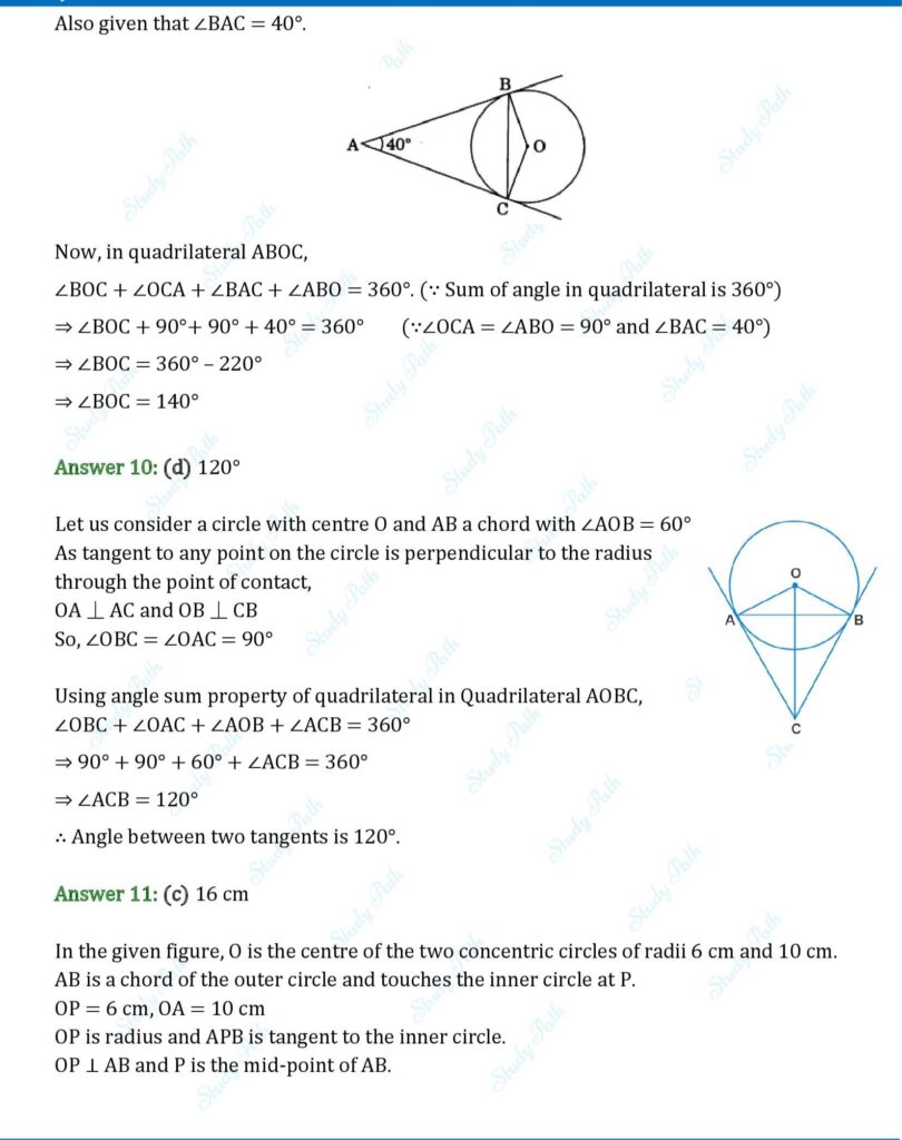 RS Aggarwal Class 10 Chapter 8 MCQs (Multiple Choice Questions) Solutions 4