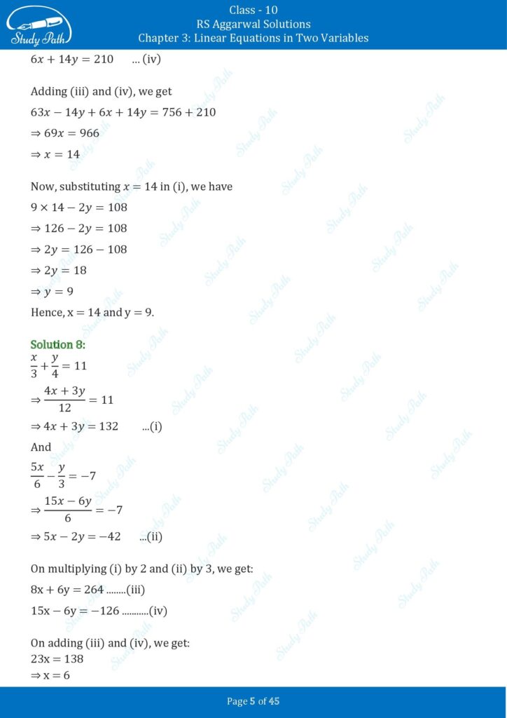RS Aggarwal Class 10 Exercise 3B Solutions 5